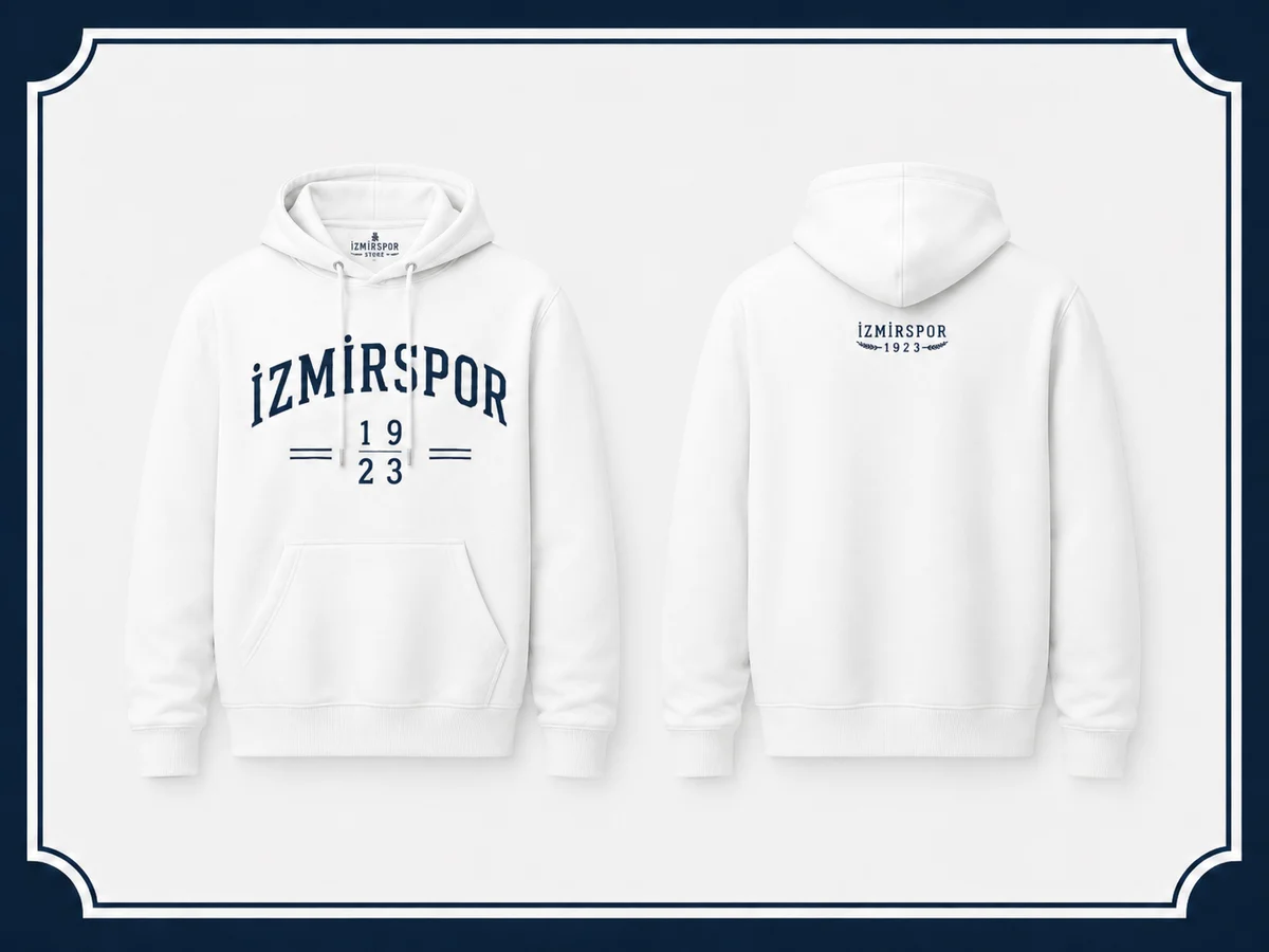1923 Hoodie Beyaz