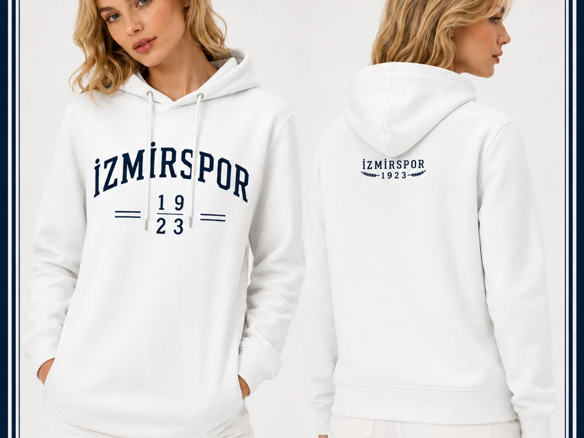 1923 Hoodie Beyaz