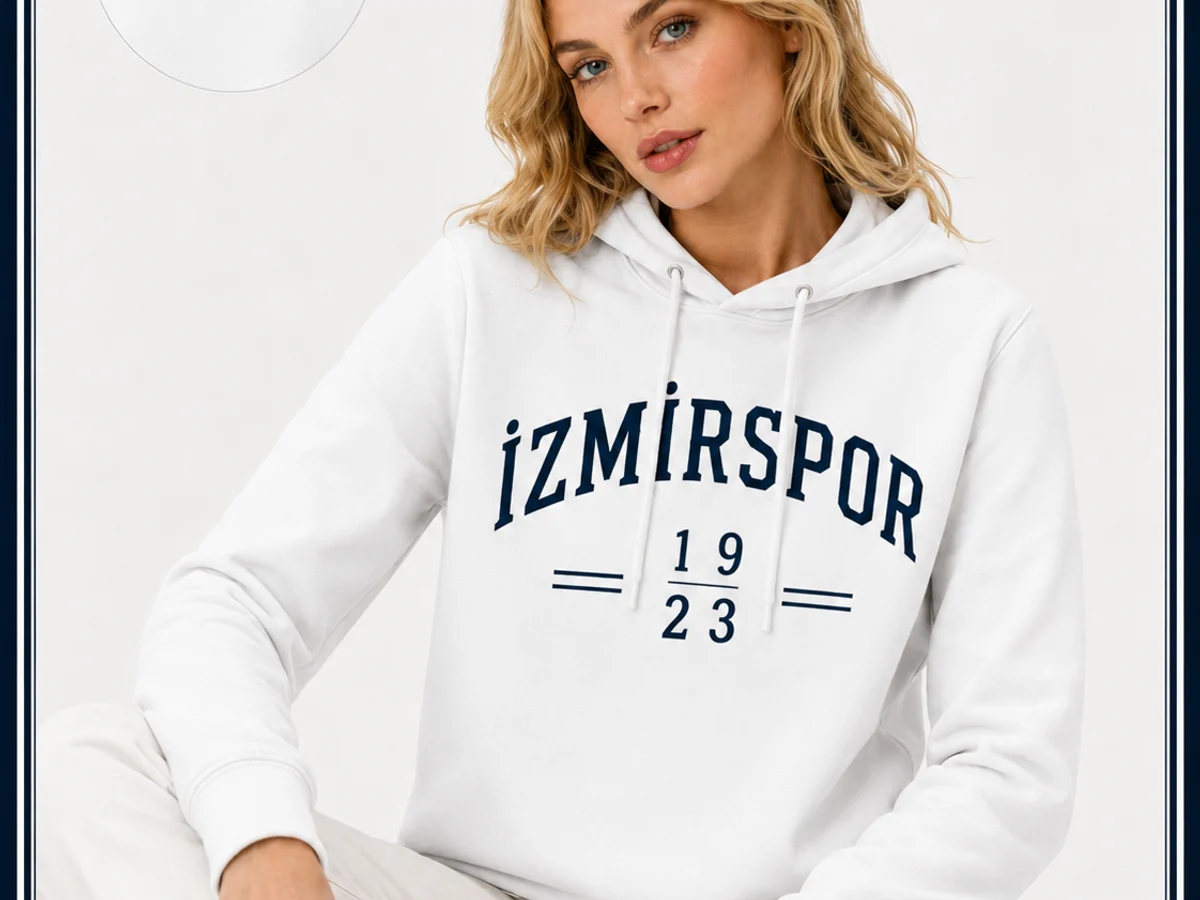 1923 Hoodie Beyaz