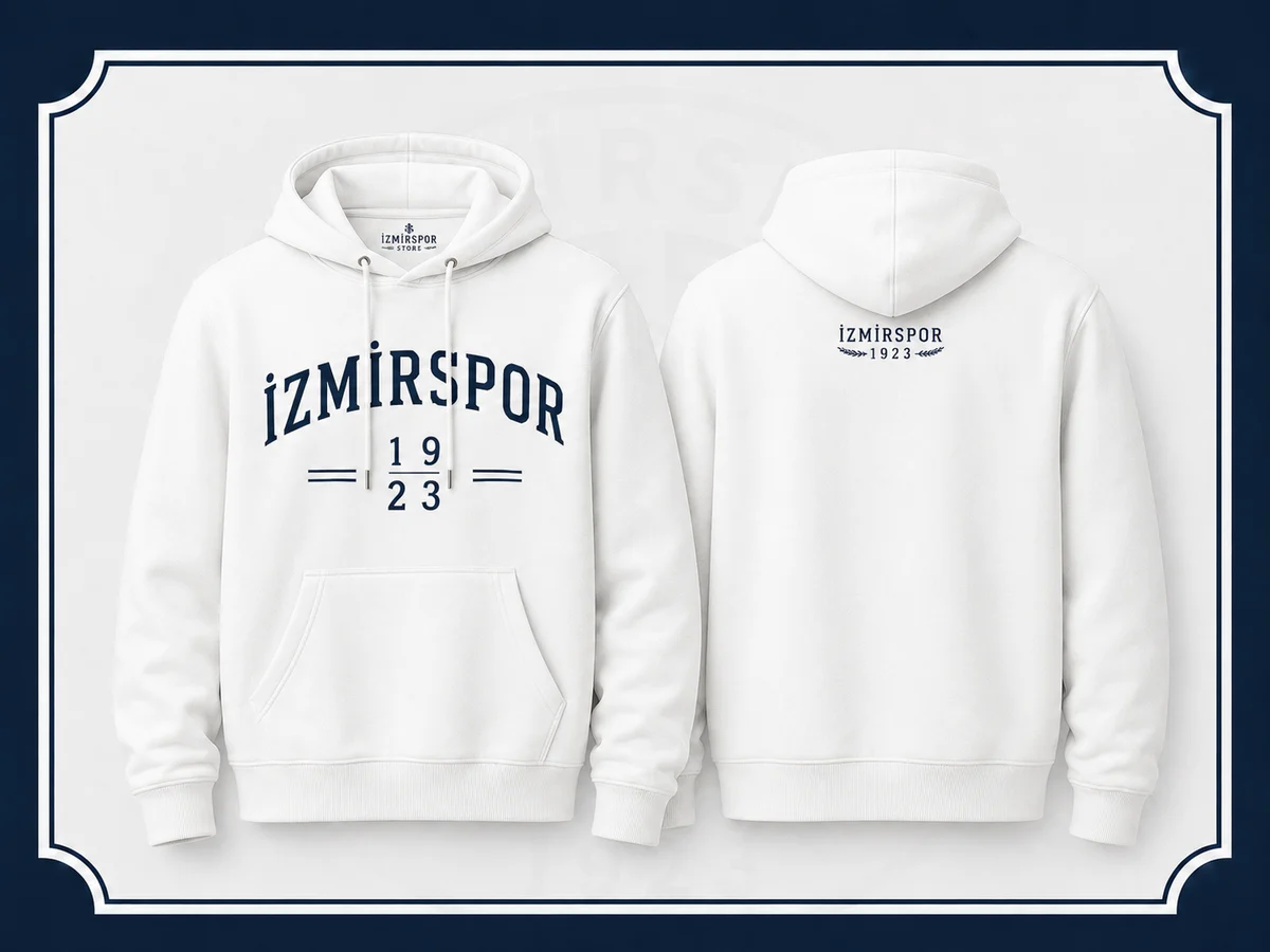 1923 Hoodie Beyaz